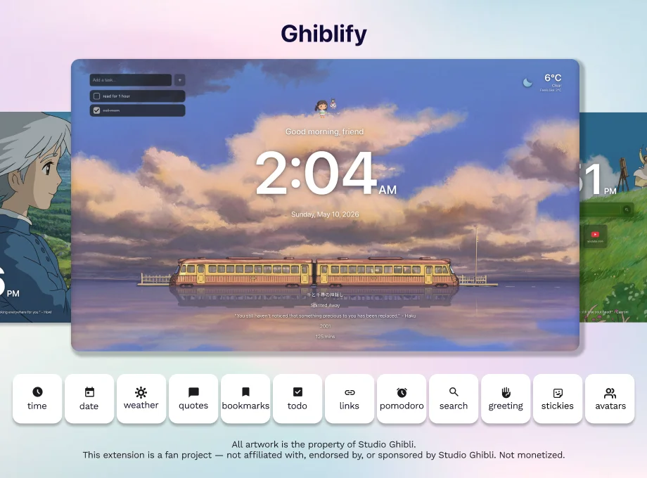 Ghiblify promotional banner