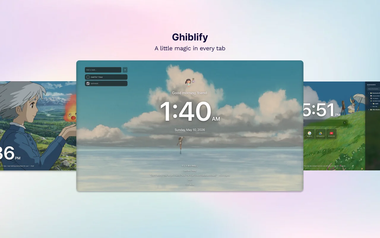 Ghiblify, a little magic in every tab